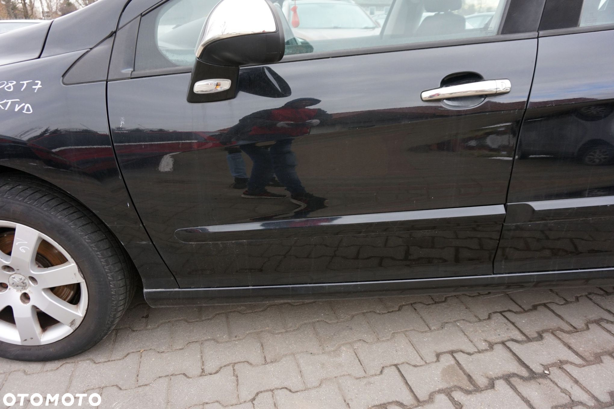 DRZWI PRZEDNIE LEWE 308 I T7 SW KOMBI KTVD  CZARNY PEUGEOT 2007-2011 - 3