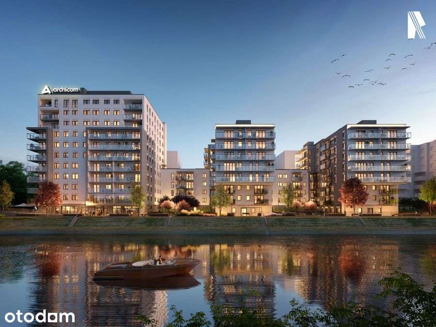 mieszkanie z widokiem na odrę 36m 2 pokoje jasne komórka i garaż