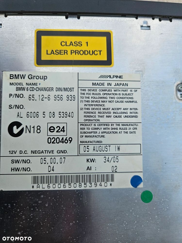 BMW E60 E61 zmieniarka CD - 2