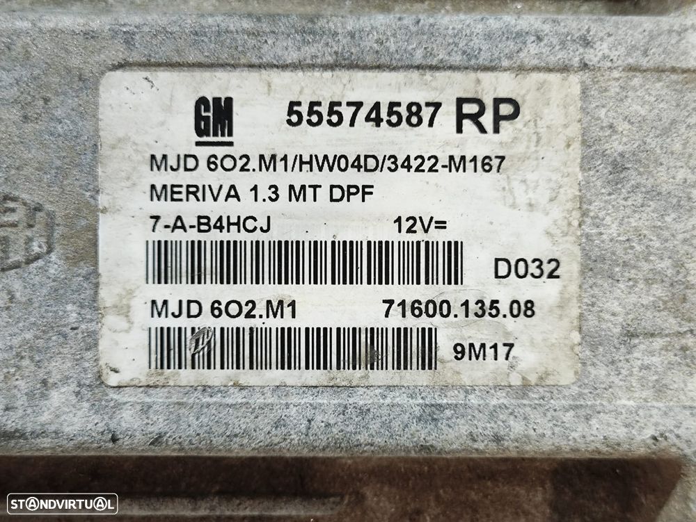 Centralina Motor Original Magneti Marelli Opel 1.3 CDTI 75cv Z13DTJ 55574587 - 6