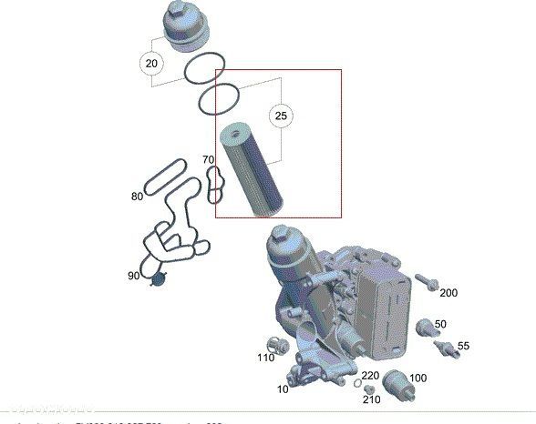 MERCEDES W177 W247 W205 W206 W213 C238 Filtr oleju - 5