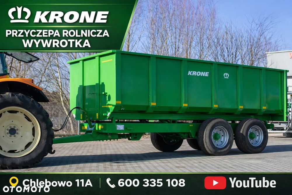 Krone ZZ FILMKRONE ZZ TANDEM 18T 2011 WYWROTKA HAMULCE POWIETRZE + HYDRAULIKA POSIADM WIELE MAZYN CHLEBOWO 11A - 2