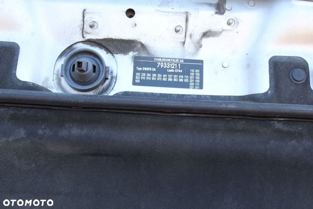 Maska pokrywa silnika OE Mercedes W215 C215 CL CL500 Lift C744 2003r - 16