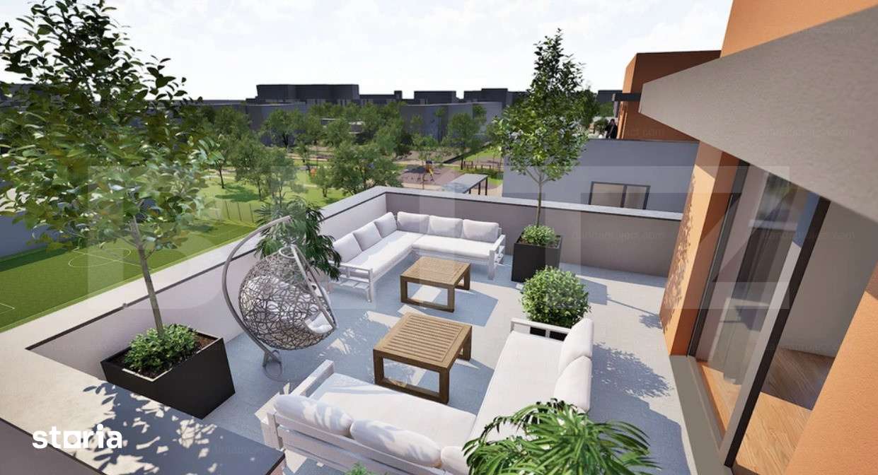 Apartament 2 camere, 56 mp, terasa 27 mp, constructie noua, zona Dunar — fotografia 3