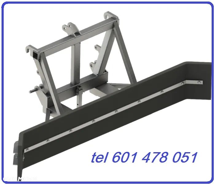Zgarniacz gumowy 260 cm mocowanie JCB Q fit - 1