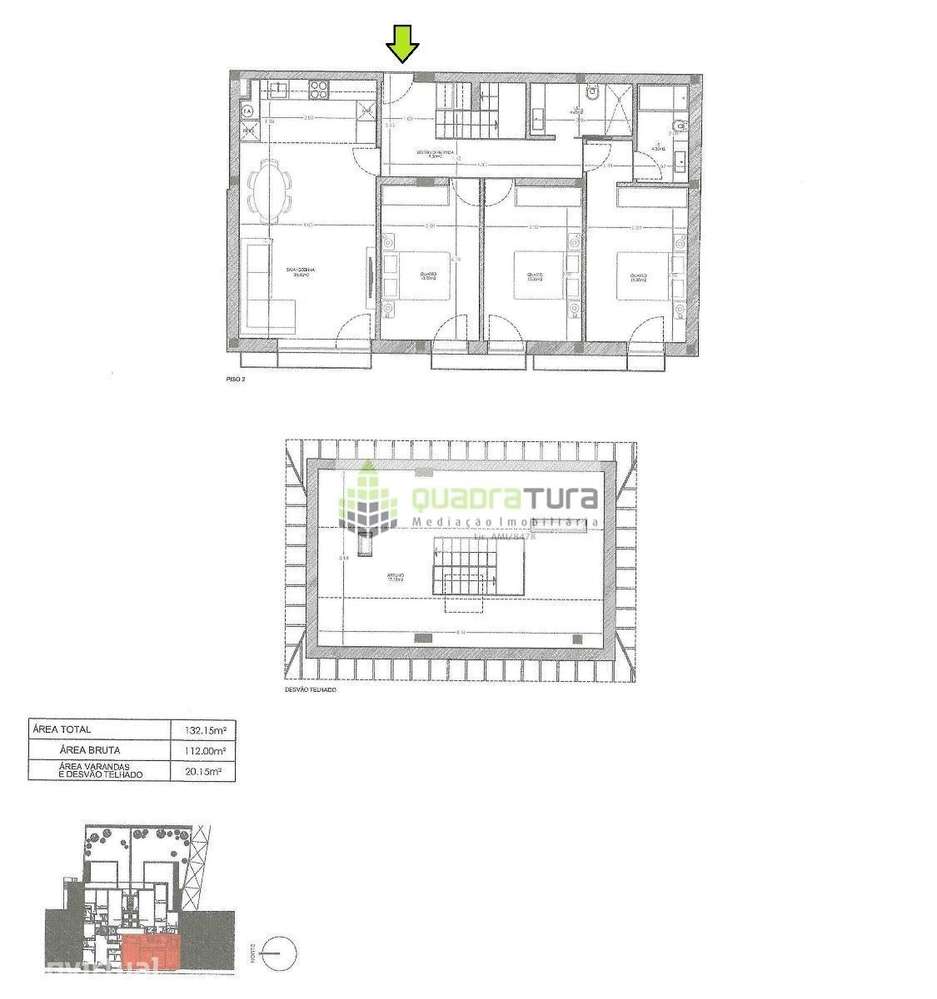 Apartamento T3 C/ Aproveitamento de SÓTÃO | 2 Lugar de Garagem | BO... - Grande imagem: 3/18