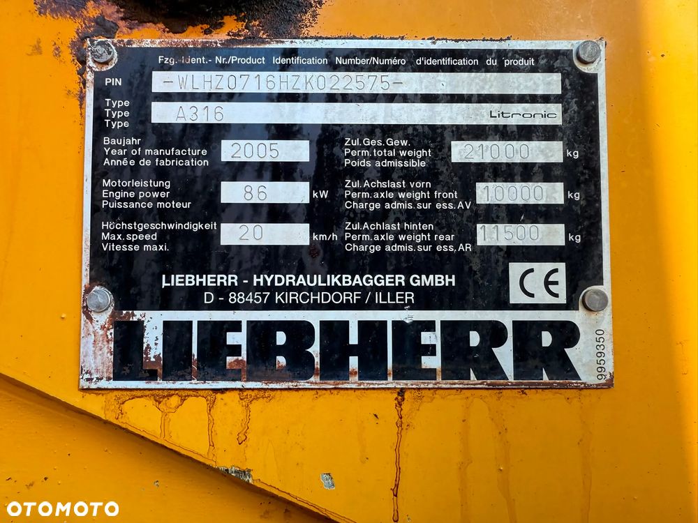 Liebherr A316 Przeładunkowa - 23