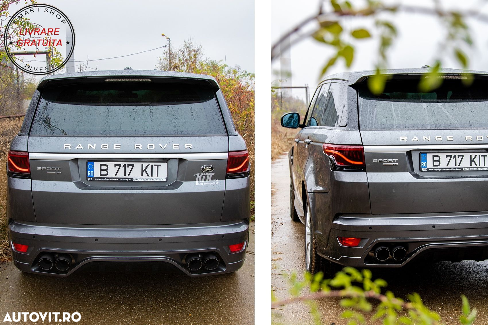Tobe Ornamente Sistem de Evacuare compatibile cu Land Rover Range Rover Carbon Fib- livrare gratuita - 13