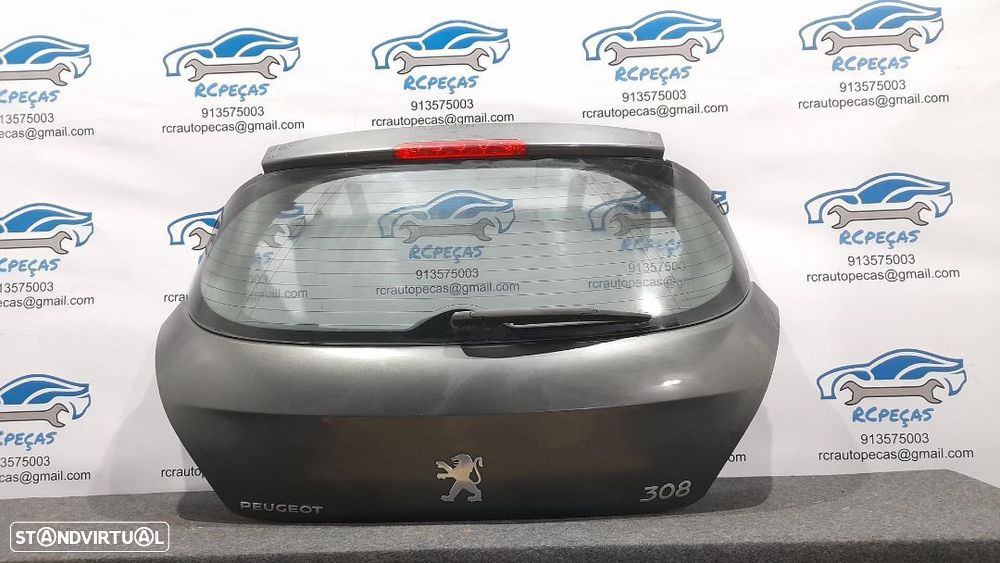 PORTA TAMPA MALA PEUGEOT 308 I 1 MK1 SEDAN CARRO FECHO PUXADOR MOTOR VIDRO 3º STOP - 3