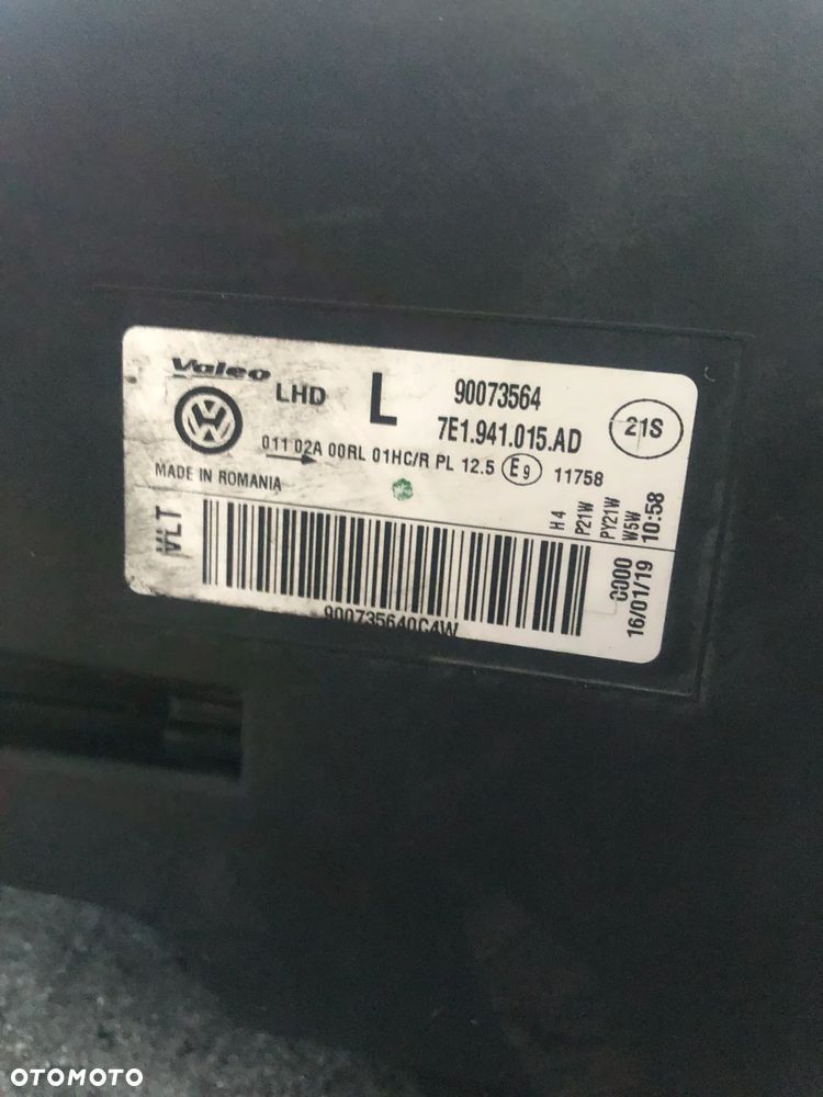 VW T6 7E1941015AD lampa przod org Lewa prawa7E1 - 7