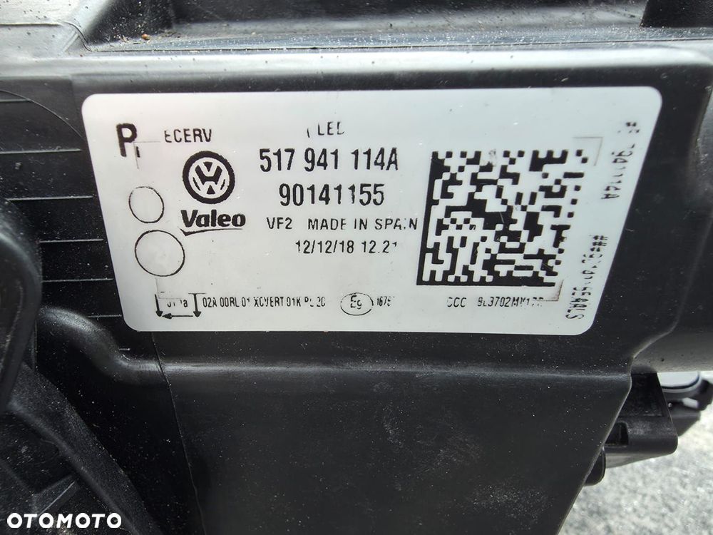 vw golf sportsvan 5g lift lampa prawa przód full led dynamic 517941114a - 9