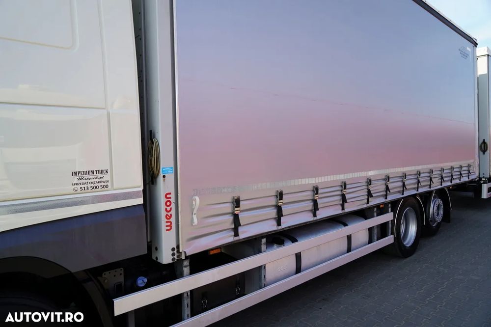 DAF XF 480 / COMBINAȚIE TANDEM / 120 M3 / PUNȚĂ RIDICATĂ / + REMORCĂ WECON / PUNȚI SAF - 9