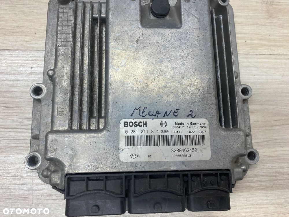KOMPUTER STEROWNIK SILNIKA ECU  RENAULT MEGANE 2.0 0281011814 8200462452 8200589813 - 1