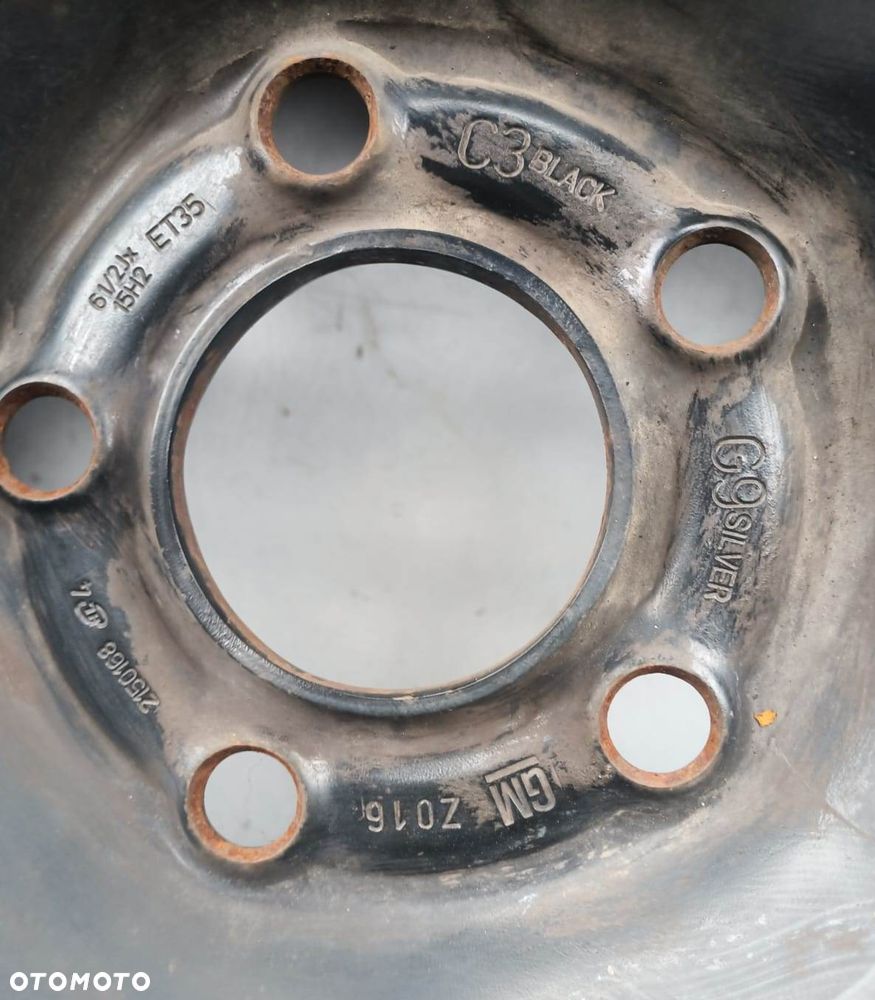 KOMPLET FELG STALOWYCH-15 CALI-5X110/ ET 35- OPEL ASTRA H/ MERIVA - 2
