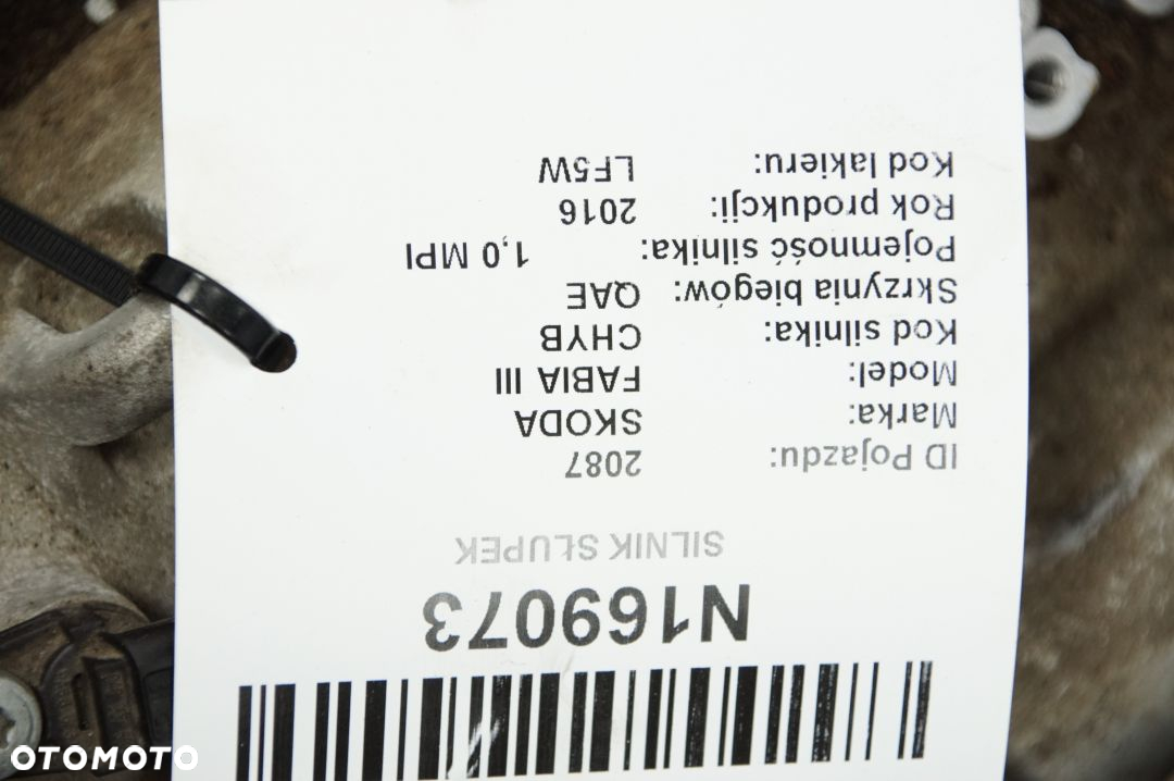 SILNIK SŁUPEK SKODA FABIA III CHYC 1.0 MPI - 6