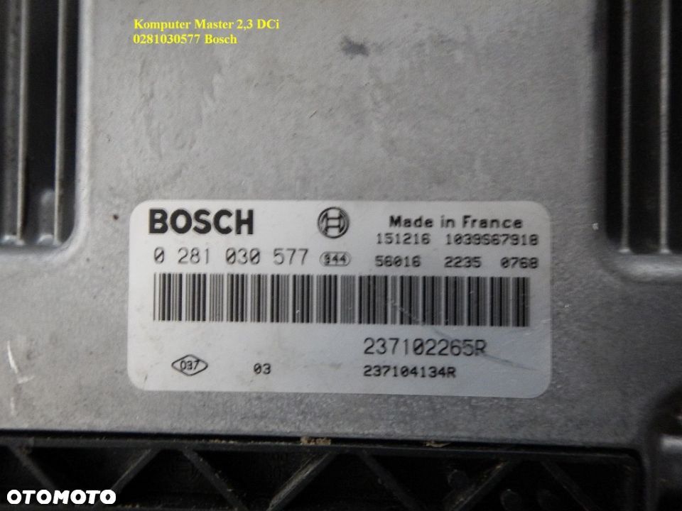 BOSCH 0281018046 PEUGEOT 2,2 HDI nr 9678615580 - 9