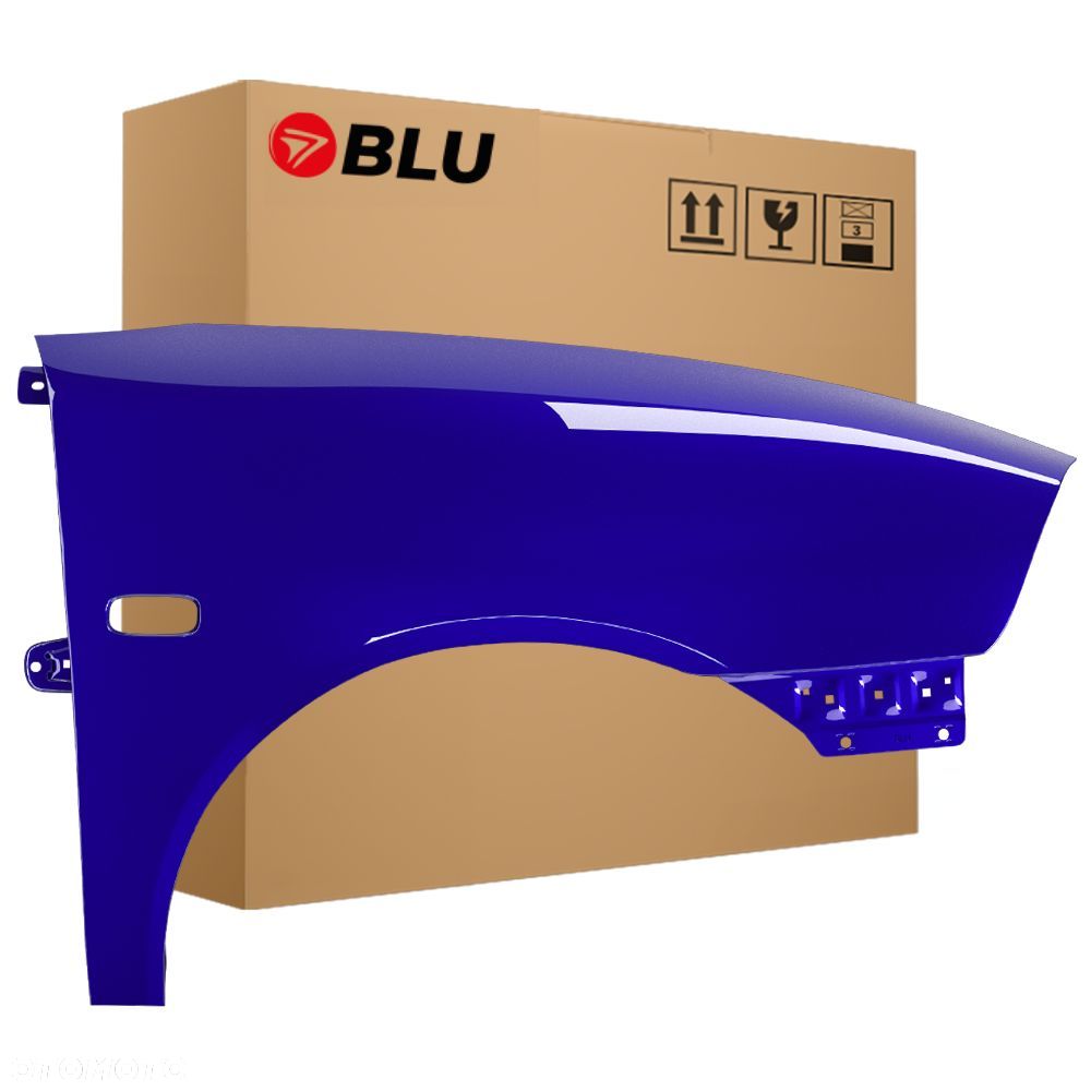 BLU Błotnik Seat Ibiza 3 III Cordoba 2 II 6L LS5S prawy przód niebieski 02-08 ocynk BlauImperial - 1