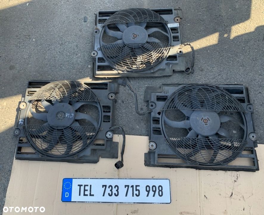 WENTYLATOR CHŁODNICY 4 PINY BMW E38 E39 BENZYNA - 1