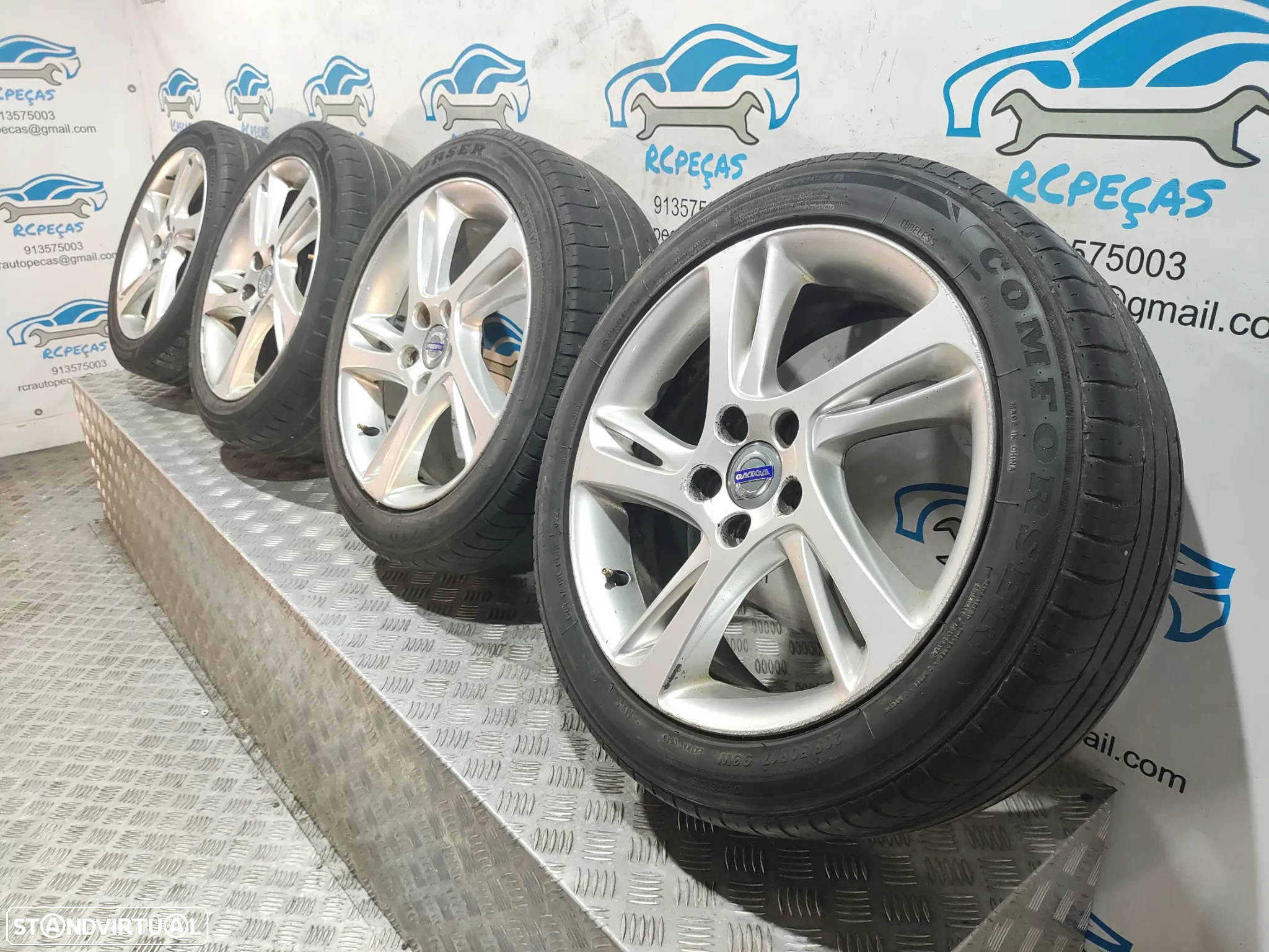 Conjunto Jantes 17 Originais Volvo V50 7J ET52 5x108 - 10