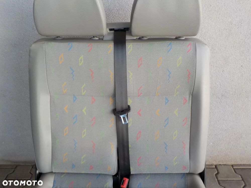 VW T5 FOTEL PODWÓJNY PASAŻERA PRZÓD DWÓJKA INKA - 3
