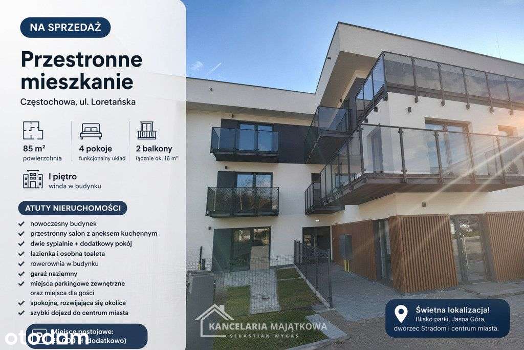 Apartament deweloperski Loretańska 85,23 m2