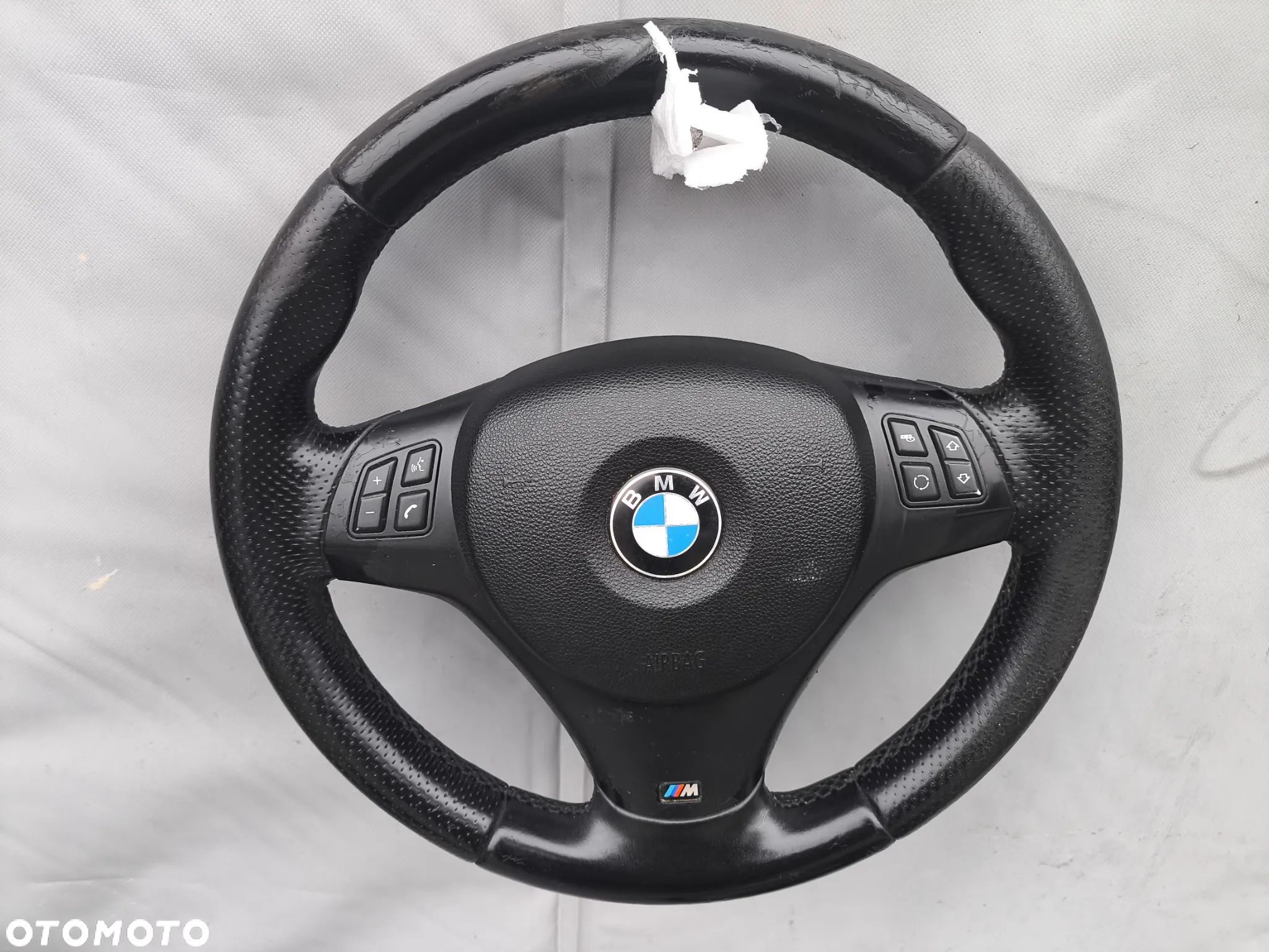 BMW 3 E90 E91 MPAKIET M PAKIET KIEROWNICA MULTIFUNKCJA AIRBAG SKÓRA - 1