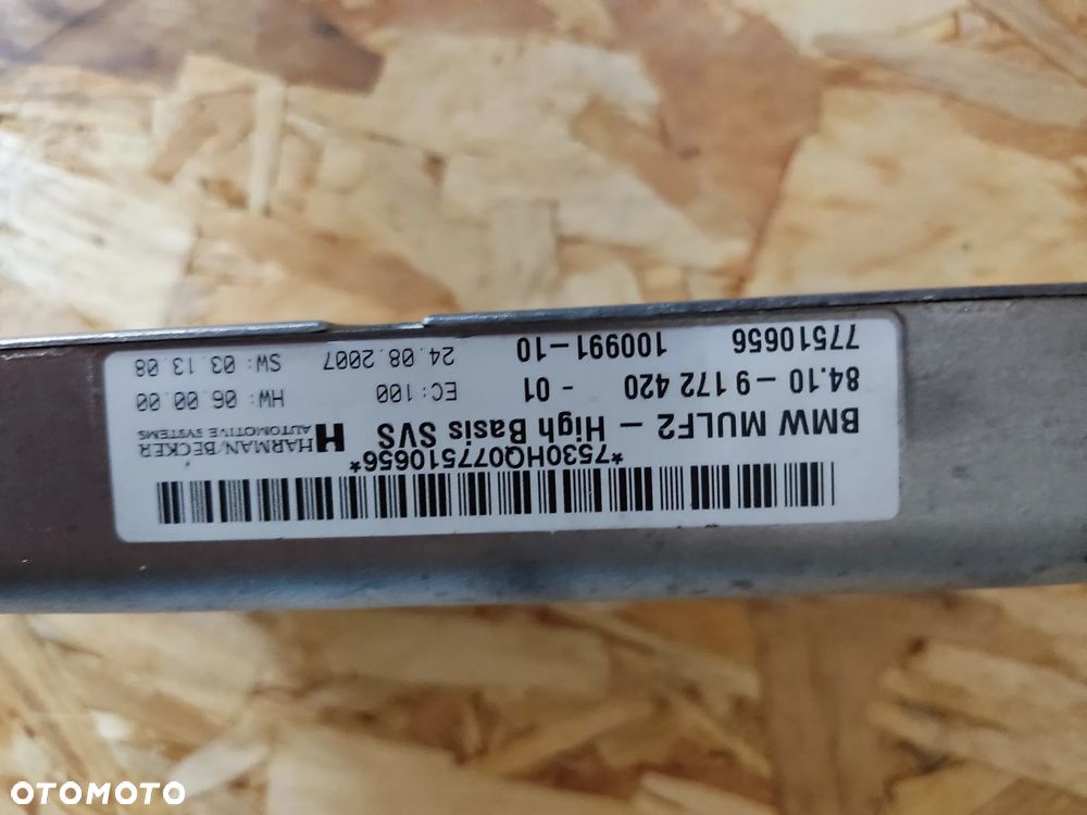MODUŁ STEROWNIK MULF2 9172420 BMW E60 E61 E63 E64 E70 E81 E82 E87 E88 E90 E91 E92 E93 - 2