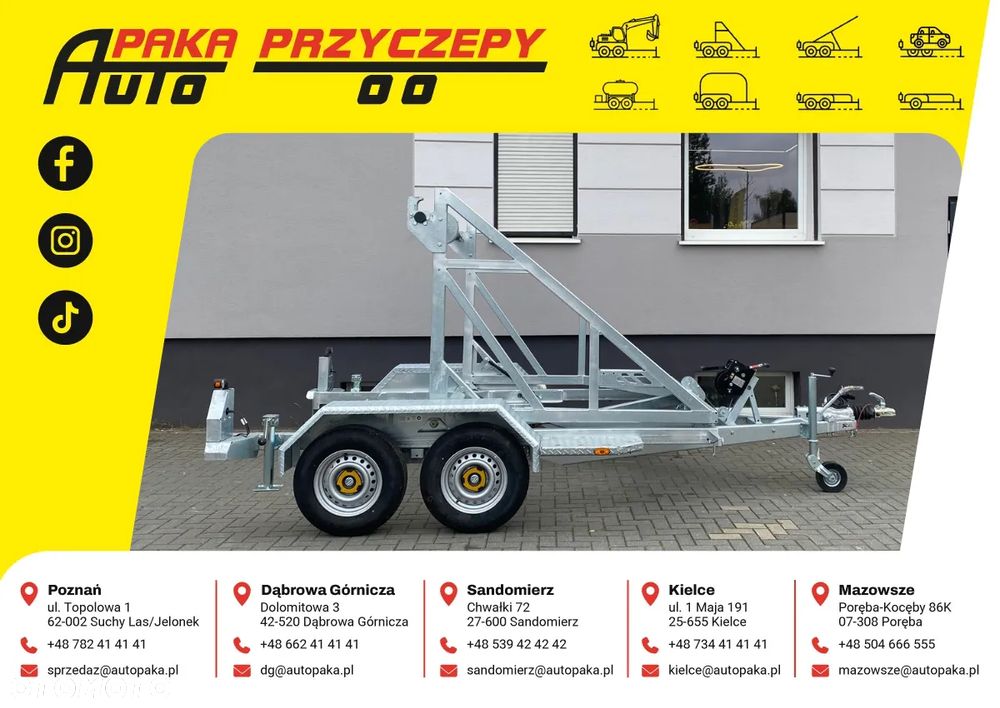 Wark Przyczepa kablowa, DMC 3500 KG