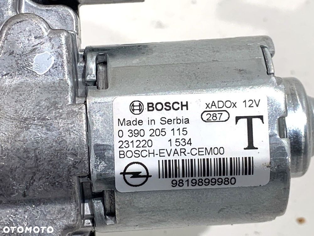 SILNIK WYCIERACZEK TYŁ  OPEL CROSSLAND X / CROSSLAND (P17, P2QO) 2017 - 2022 1.2 (75) 81 kW [110 - 4