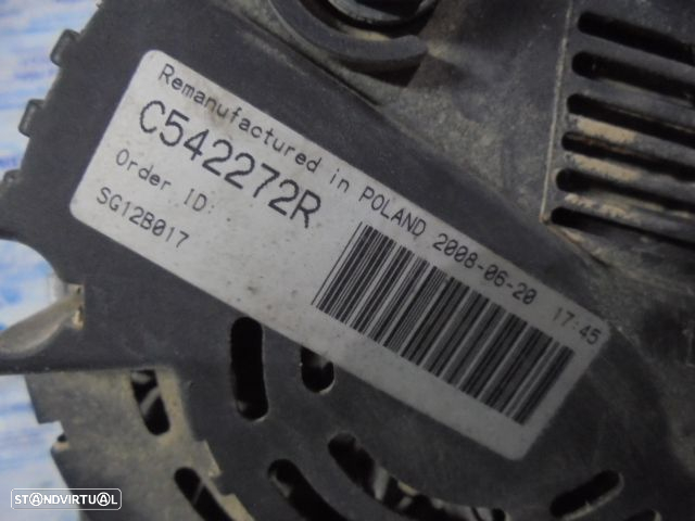 Alternador C542272R 437208 SG12B017 RENAULT MASTER 2002 2.2DCI 90CV 2P BRANCO VALEO RECONDICIONADO - 5