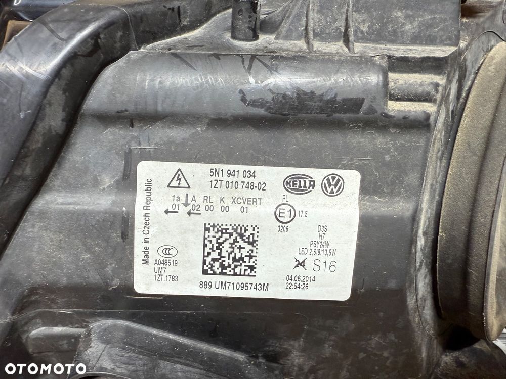 LAMPA PRZÓD PRAWA PRZEDNIA PRAWA XENON LED VOLKSWAGEN TIGUAN I LIFT 5N0 5N0941034 - 4