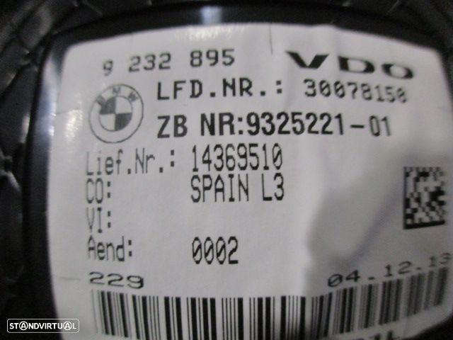 Quadrante 9232895 932522101 BMW F31 2014 320D 163CV 5P CINZA KM/H DIGITAL Danificado - 5