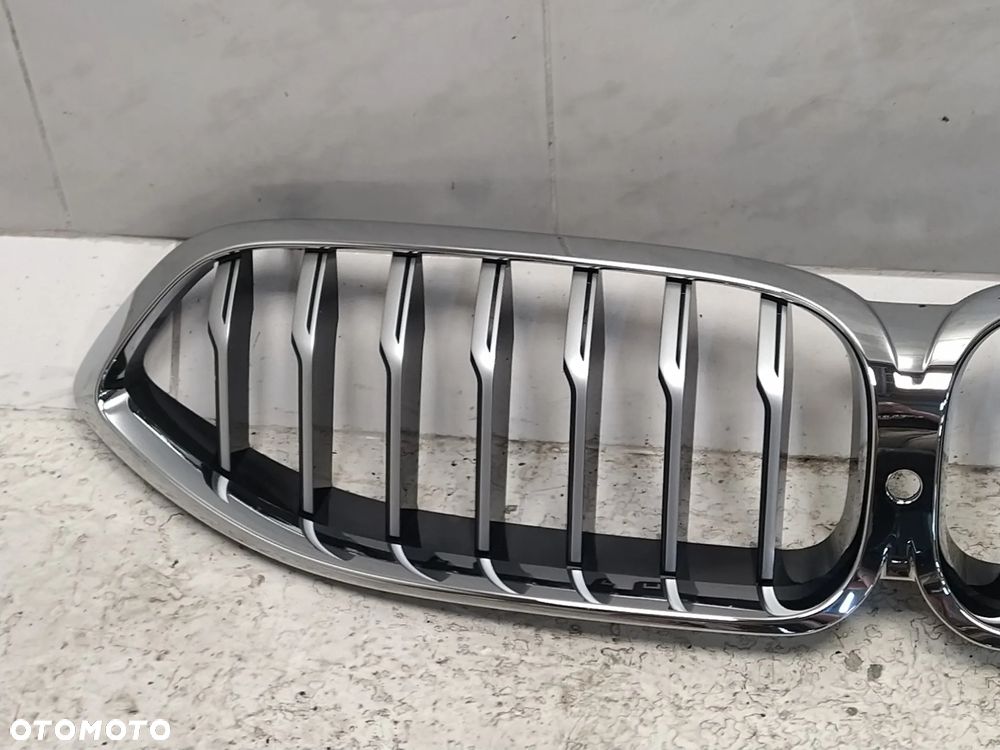 BMW 8 G14 G15 GRILL ATRAPA CHŁODNICY KRATKA NERKA KAMERA CZARNY POŁYSK CHROM NOWY ORYGINAŁ - 3