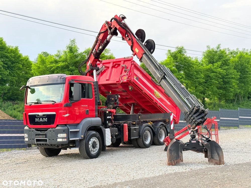 MAN * TGS 26.360 MAN * HDS Kran ATLAS 240.02 * Napęd 6X6 * Kiper Wywrotka Meiller * Kosz Łyżka * Energetyka * - 32