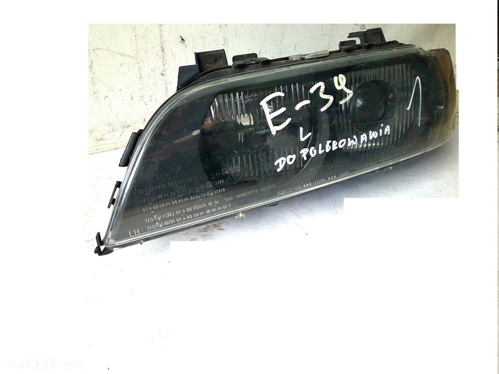 bmw 5 e39 lampa przód lewa przednia ciemna - 5