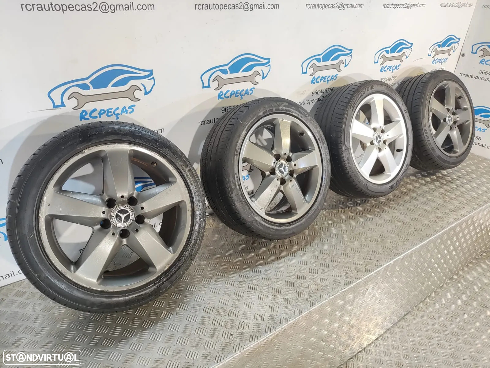 .JANTES MERCEDES SLK R171 17 POLEGADAS 7,5J 8,5J ET36 ET30 ORIGINAIS - 5