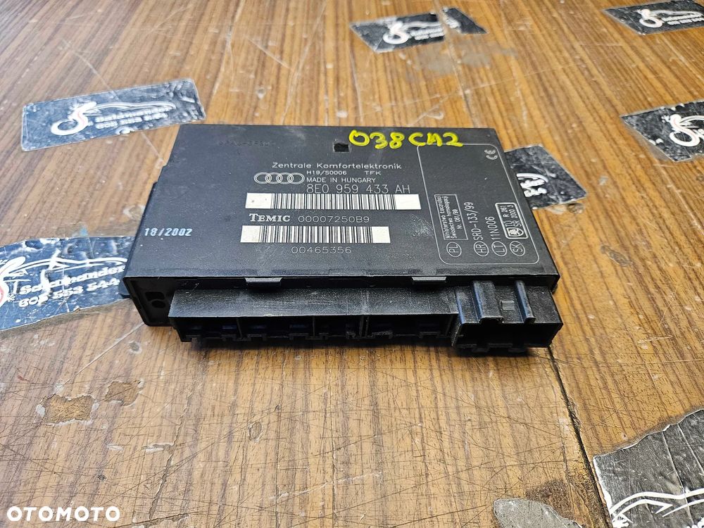 Moduł 8E0959433AH Sterownik Komputer Komfortu Audi A4 B6 B7 Europa - 3