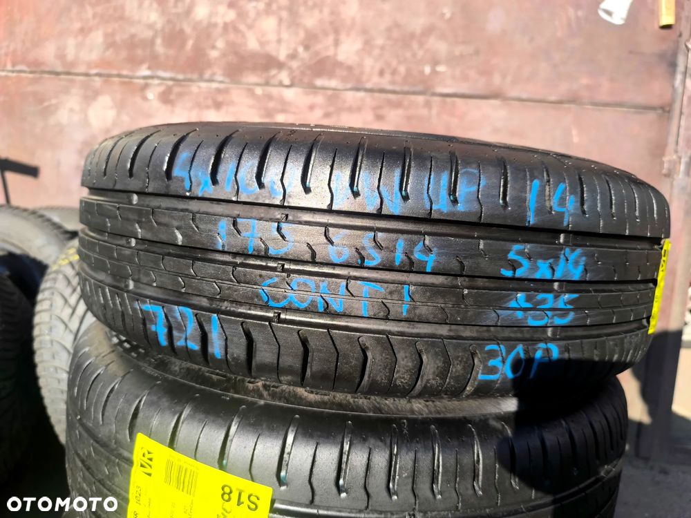 175/65R14 82T Opony Letnie Lato CONTINENTAL ContiEcoContact 3 7mm Legnica ALU-RAD 21r. DEMO J.NOWE 175/65 - 6