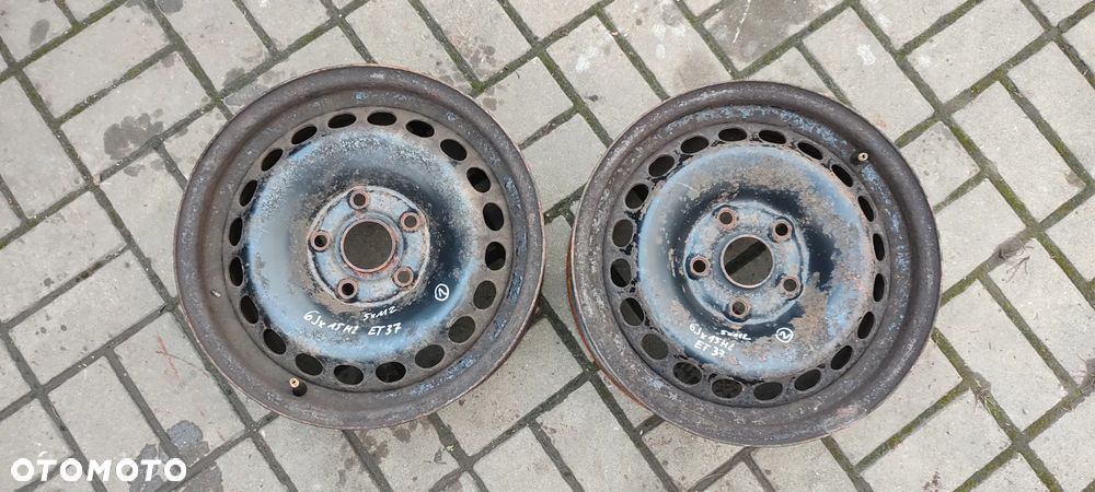 FELGI STALOWE 5x112 6Jx15 CALI ET37 AUDI VW 2 SZTUKI PARA - 1