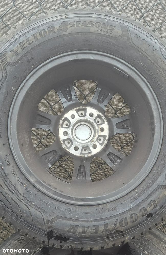 Koła Felgi Czarne Aluminiowe Alufelgi Opony Zimowe 16" 235/65/R16C Mercedes Sprinter 906 907 910 Volkswagen Crafter - 6