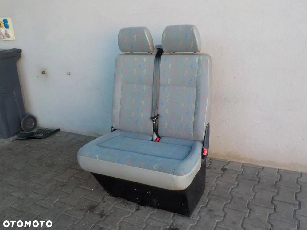 VW T5 FOTEL PODWÓJNY PASAŻERA PRZÓD DWÓJKA INKA - 4