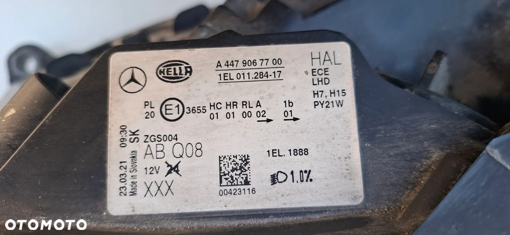 MERCEDES VITO W447 V-KLASA lampa lewy przód zwykła A4479067700 Europa - 13