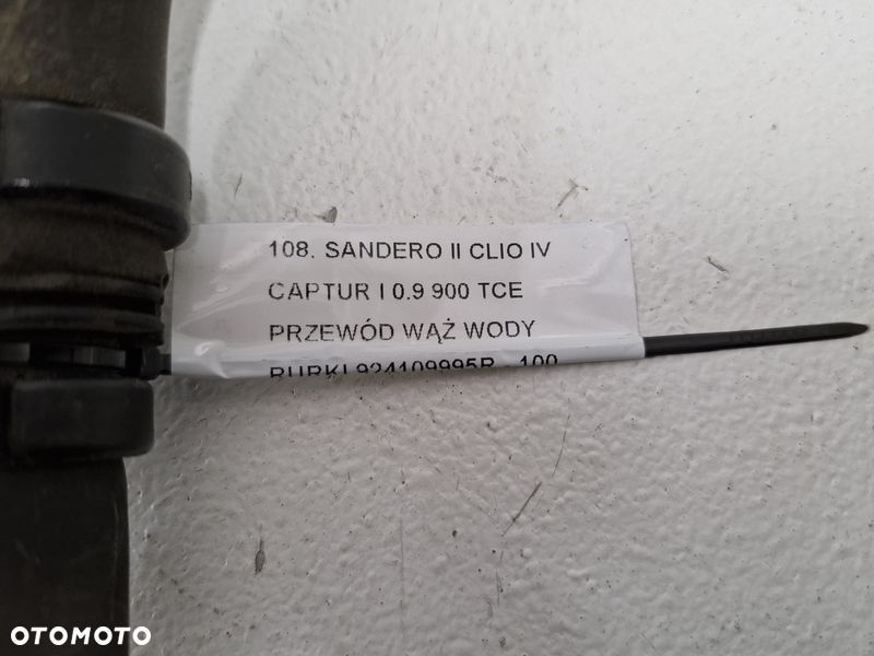 SANDERO 2 II CAPTUR I CLIO IV 0.9 900 TCE PRZEWÓD PRZEWODY WODY RURKI 924109995R - 7