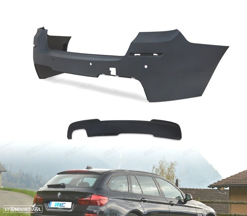 PÁRA-CHOQUES TRASEIRO BMW F11 10-17 LOOK M - 1