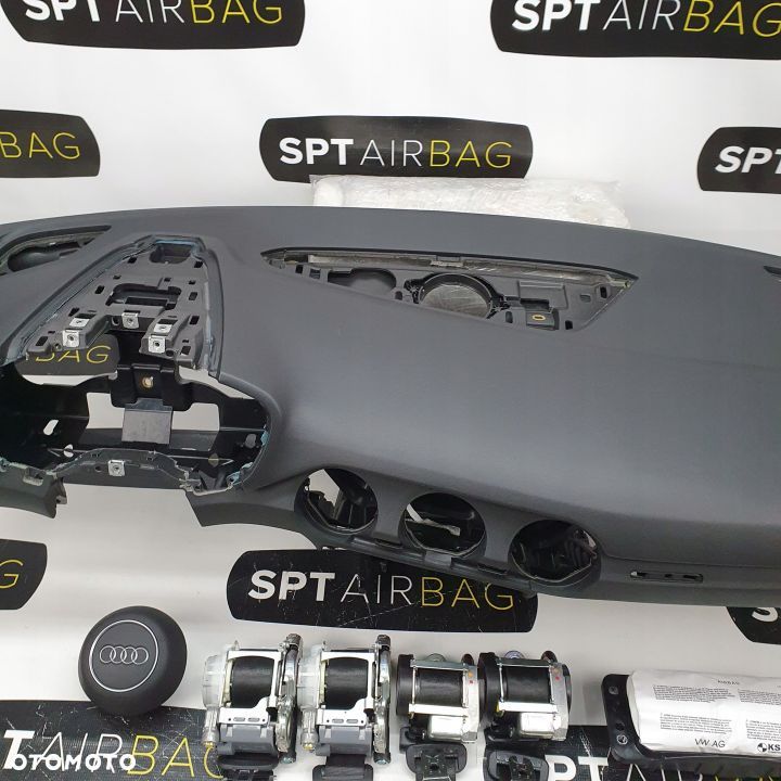 AUDI TT 8S DESKA ROZDZIELCZA KONSOLA KOKPIT PULPIT PODUSZKI AIRBAG AIR BAG PASY KIT SET - 3
