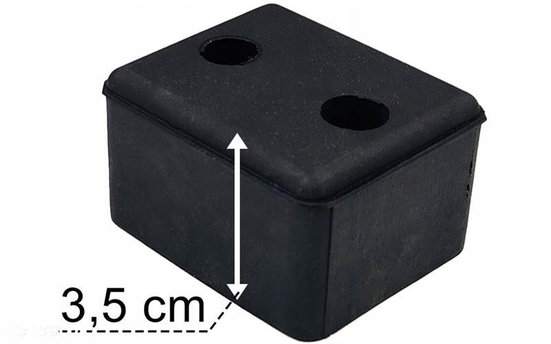 ODBÓJ ODBOJNIK GUMOWY NACZEPY PRZYCZEPKI 60x50x35 2 OTWORY - 2