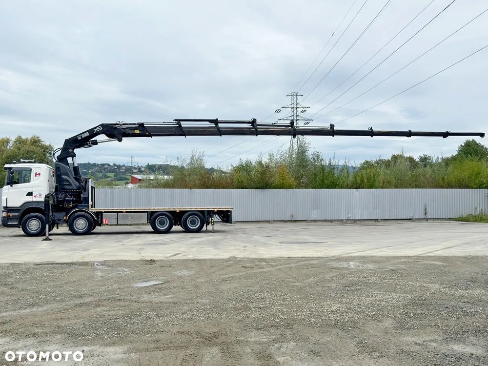 Scania R 620 * PLATFORMA 6,45 m * HIAB 600 E - 9 + PILOT * 8x4 * STAN BDB - 5