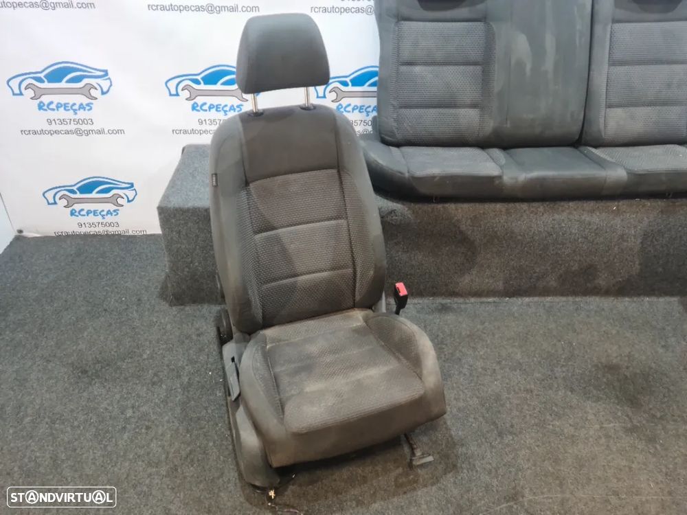 BANCO BANCOS TECIDO FRONTAL FRENTE TRASEIRO TRÁS AIRBAG VW VOLKSWAGEN GOLF V 5 MK5 1K - 5