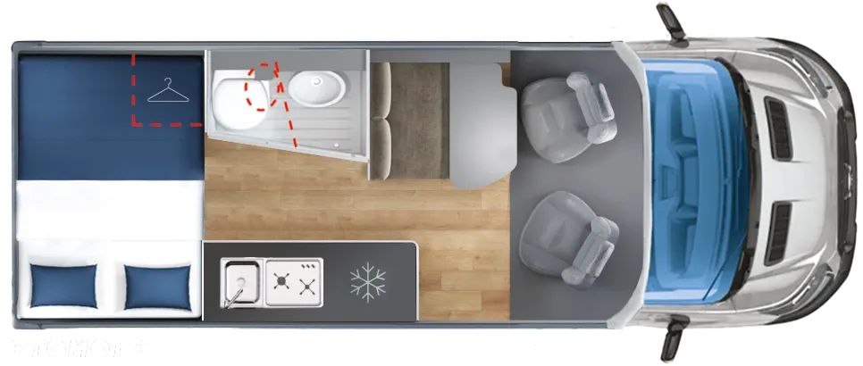 Giottiline GIOTTIVAN 60FT RAPIDO gr. Ford Transit MARKIZA SOLAR 300W KAMERA COFANIA RADIO 2DIN TRUMA DIESEL 4 OSOBOWY - 5