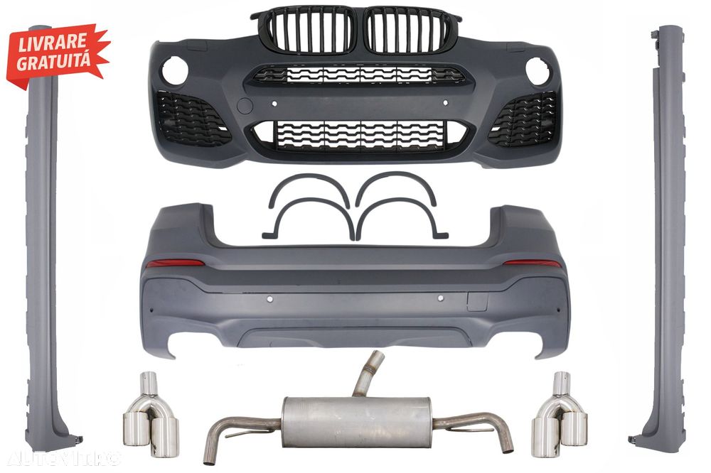 Pachet Exterior Complet BMW F26 X4 (2014-03.2018) X4M Design- livrare gratuita - 1